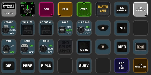 iniBuilds A350 StreamDeck XL & PLUS profile & AAO Scripts