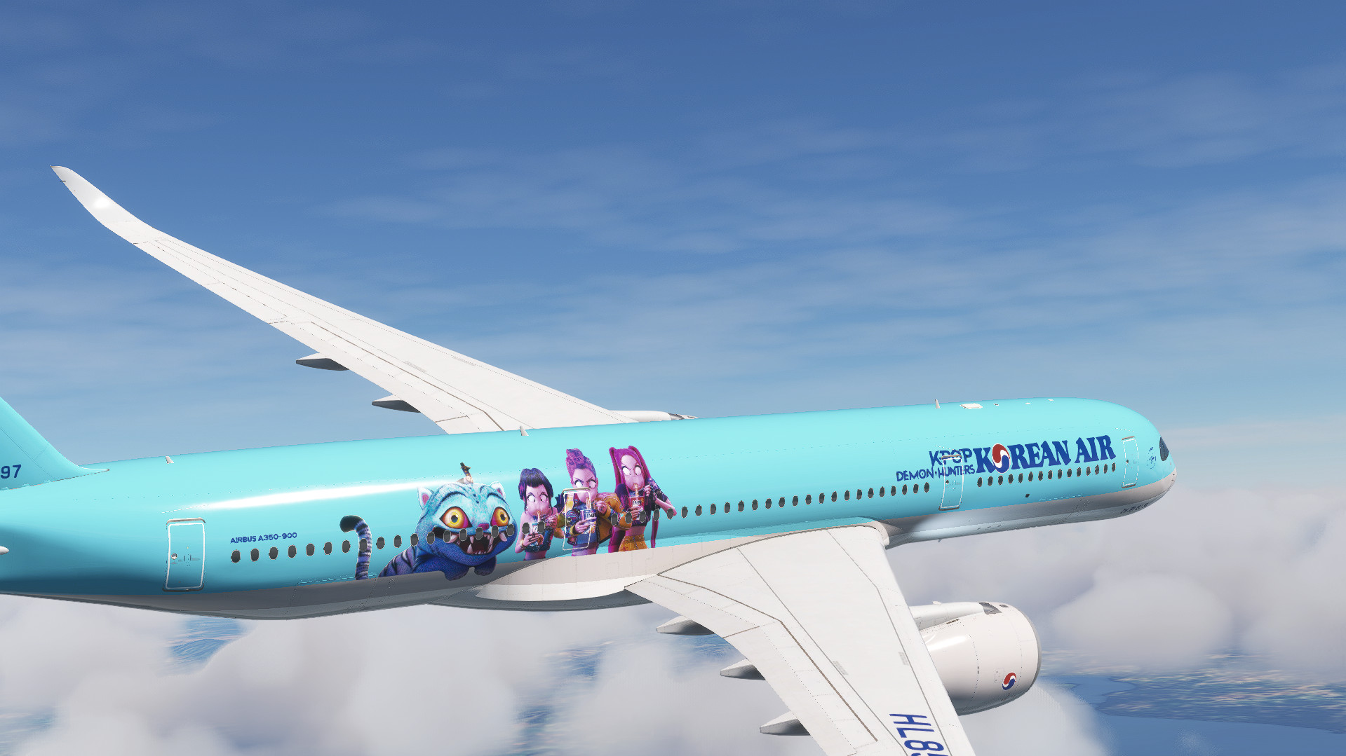 iniBuilds A359 Korean Air KPop-Demon-Hunters - Aircraft Liveries