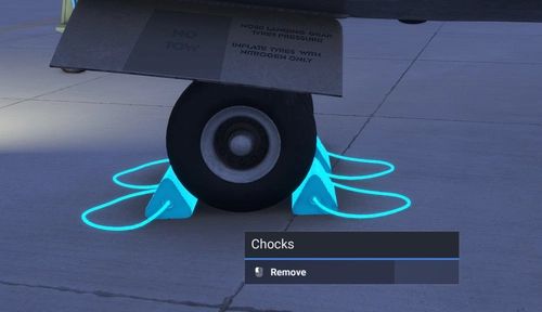 iniBuilds A400M Chock Fix
