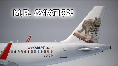 Inibuilds Airbus A320neo V2 JetSMART CC-DIG (Gato Guiña)