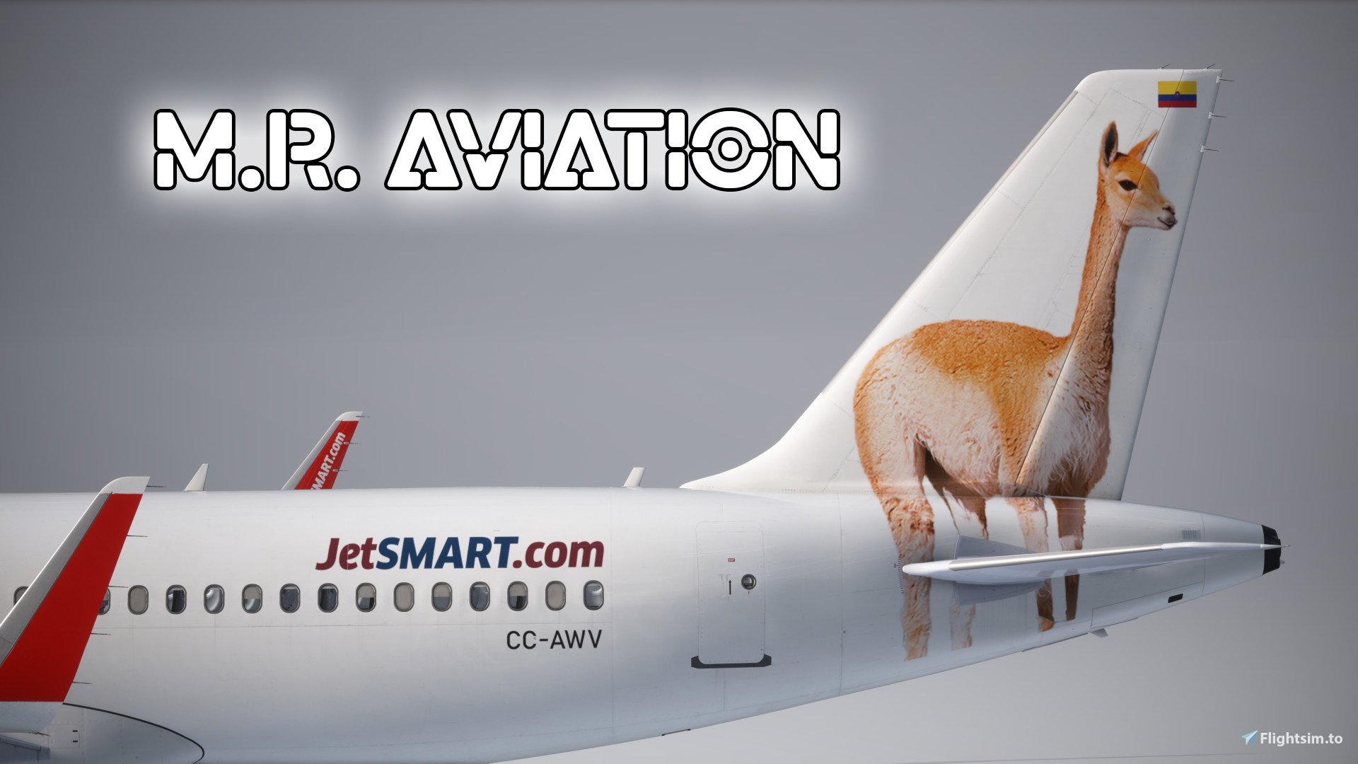 Inibuilds Airbus A320neo V2 JetSMART CC-AWV (Vicuña) - Aircraft