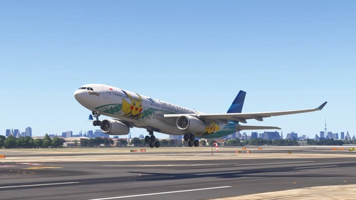 Inibuilds Airbus A330-300(RR) Garuda Indonesia "Pikachu Jet GA-2" PK-GPY