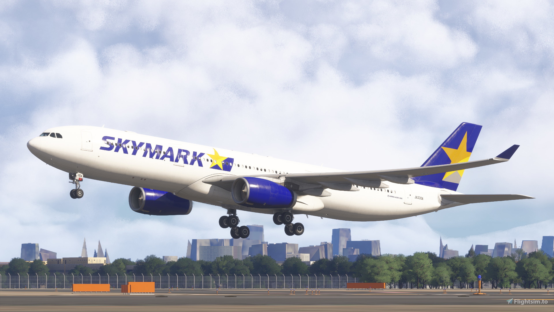 Inibuilds Airbus A330-300(RR) Skymark Airlines JA330A for