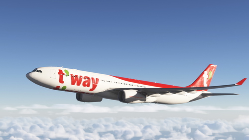 Inibuilds Airbus A330-300(RR) T'way Air HL8500