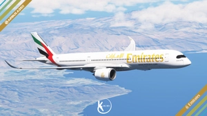 Inibuilds Airbus A350-900 Emirates 2005 4K thumbnail 14