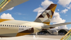 Inibuilds Airbus A350-900 Etihad Airways 4K thumbnail 3
