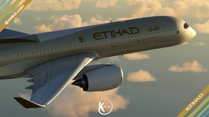 Inibuilds Airbus A350-900 Etihad Airways 4K thumbnail 12