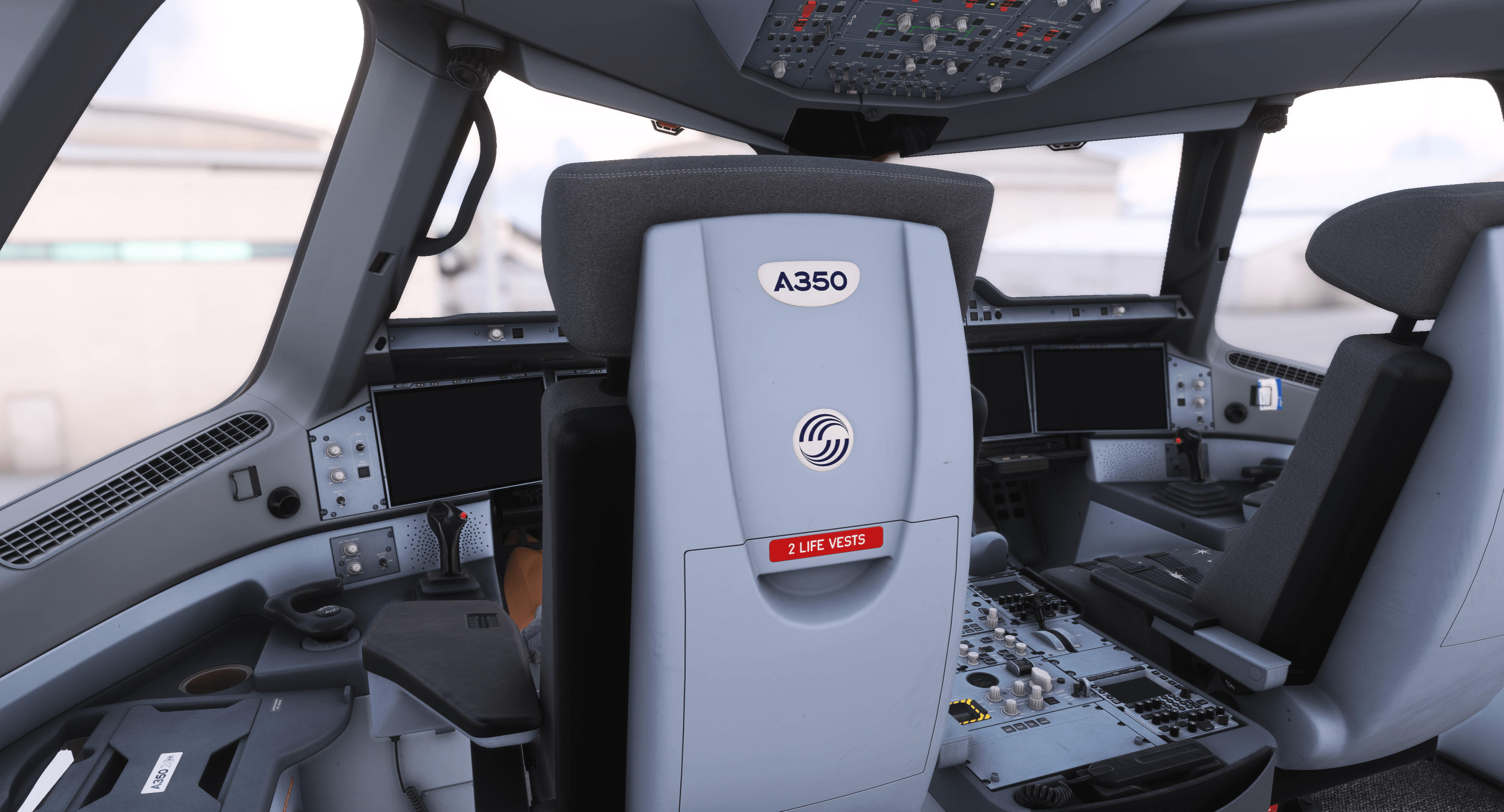 iniBuilds Airbus A350 | Cockpit Seatback Logos - Image 1
