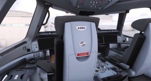 iniBuilds Airbus A350 | Cockpit Seatback Logos