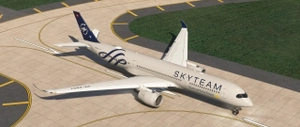 Inibuilds Airbus A350 Vietnam Airlines VN-A897 (Skyteam) thumbnail 6