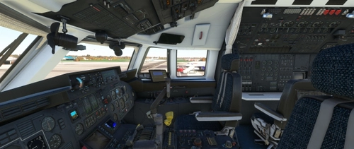 iniBuilds Antonov An-225 Cockpit Black/Creme/Ice mint