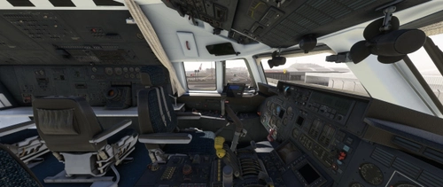 iniBuilds Antonov An-225 Cockpit Black/Creme /Green Lawn