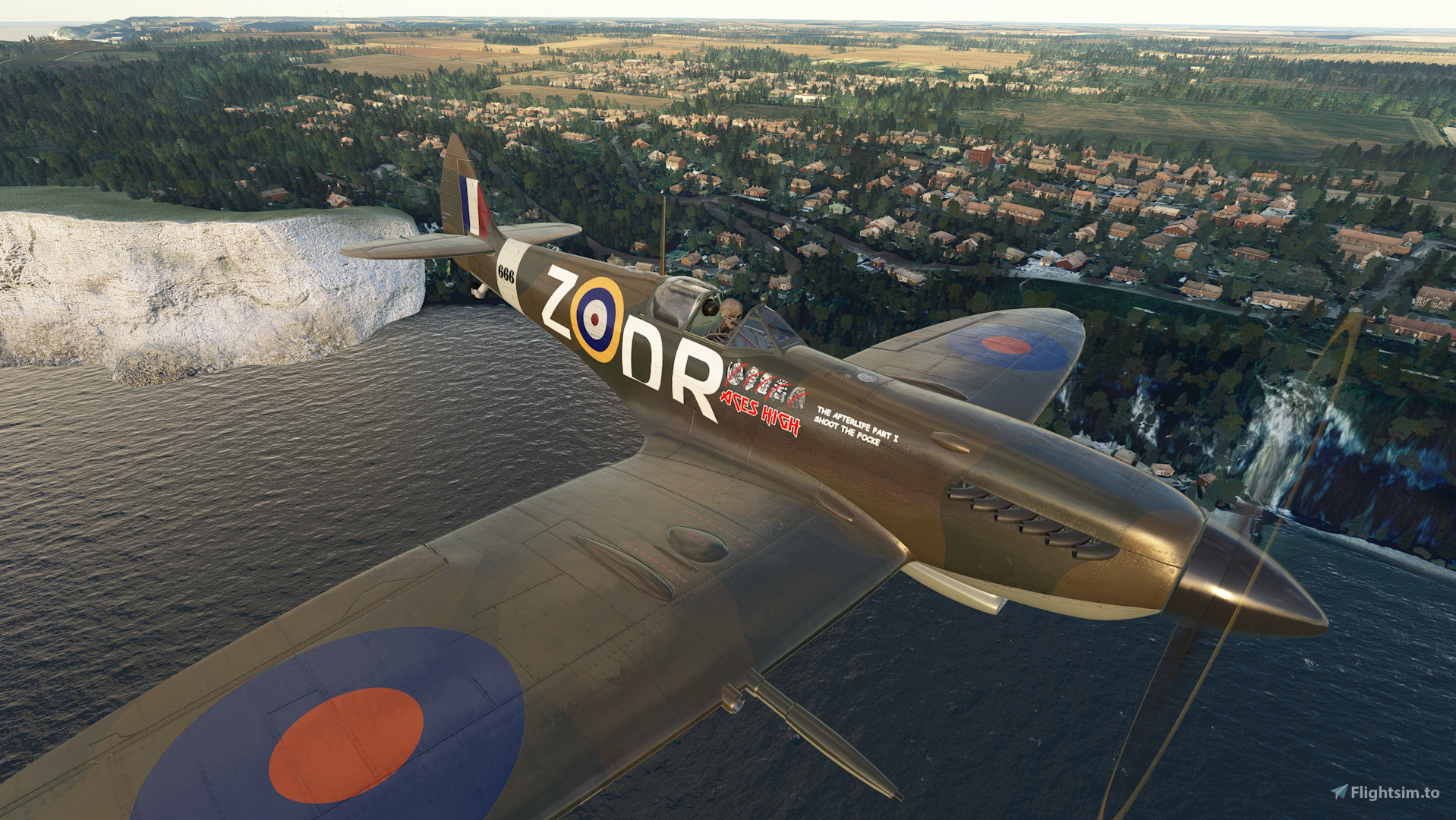 Iron Maiden - Aces High - Spitfire Mk II - DR-Z - 666 for