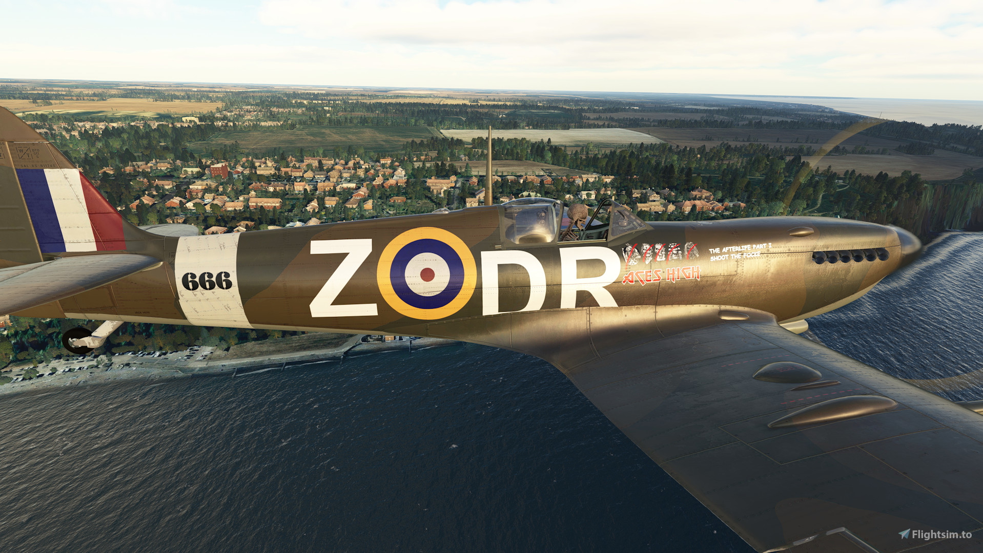 Iron Maiden - Aces High - Spitfire Mk II - DR-Z - 666 for