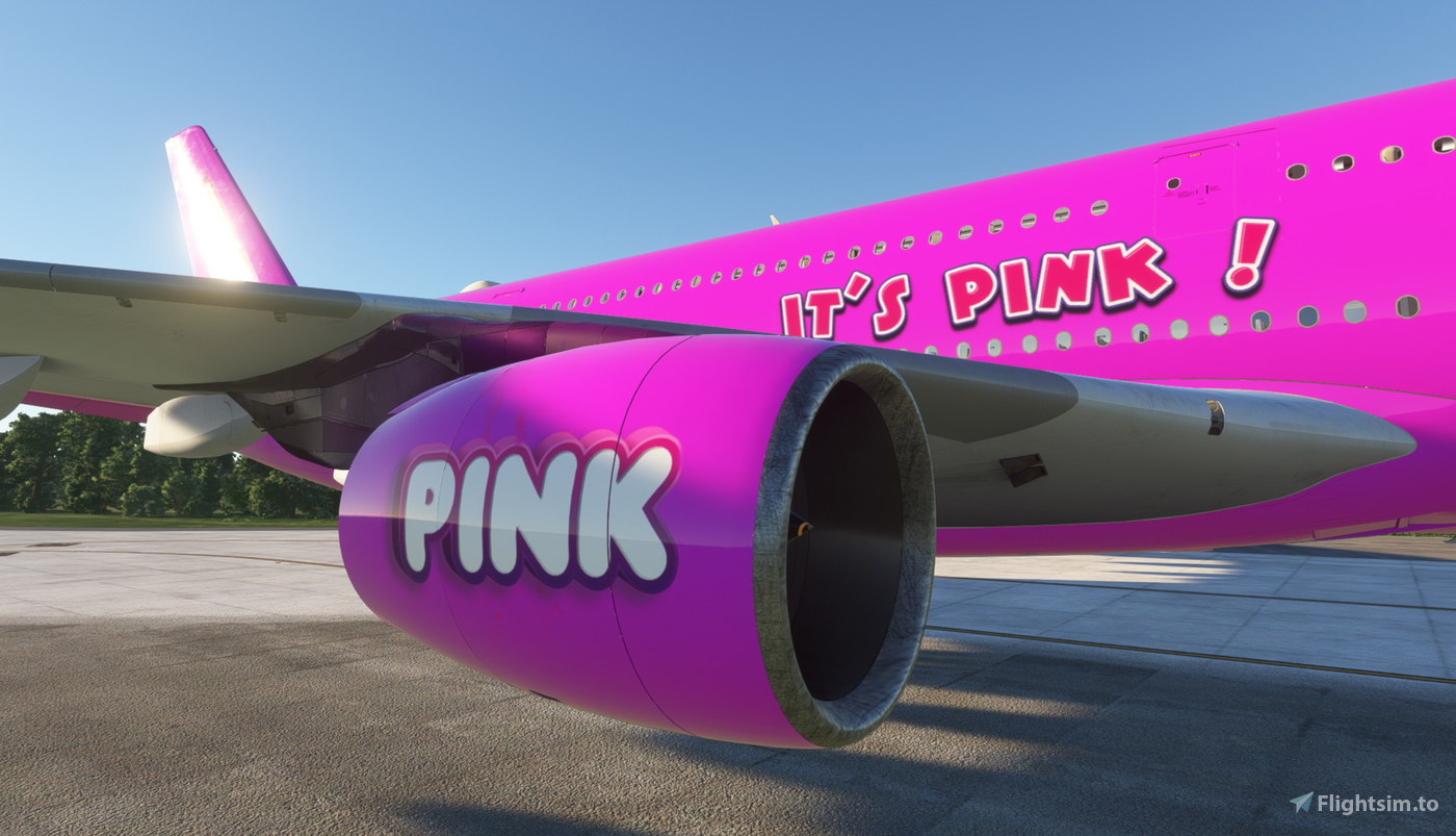 ITS PINK! - FBWA380 for Microsoft Flight Simulator | MSFS