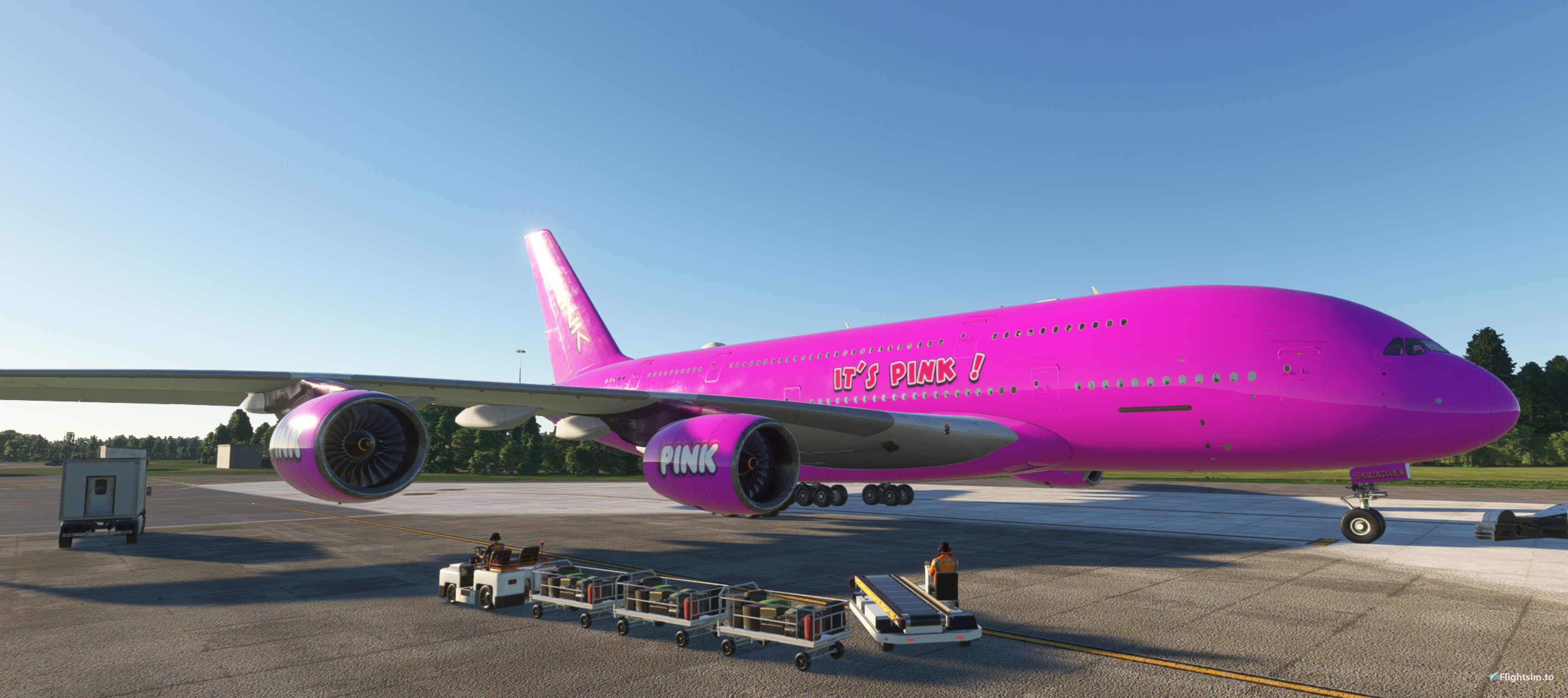 ITS PINK! - FBWA380 - Aircraft Liveries for MSFS | Flightsim.to