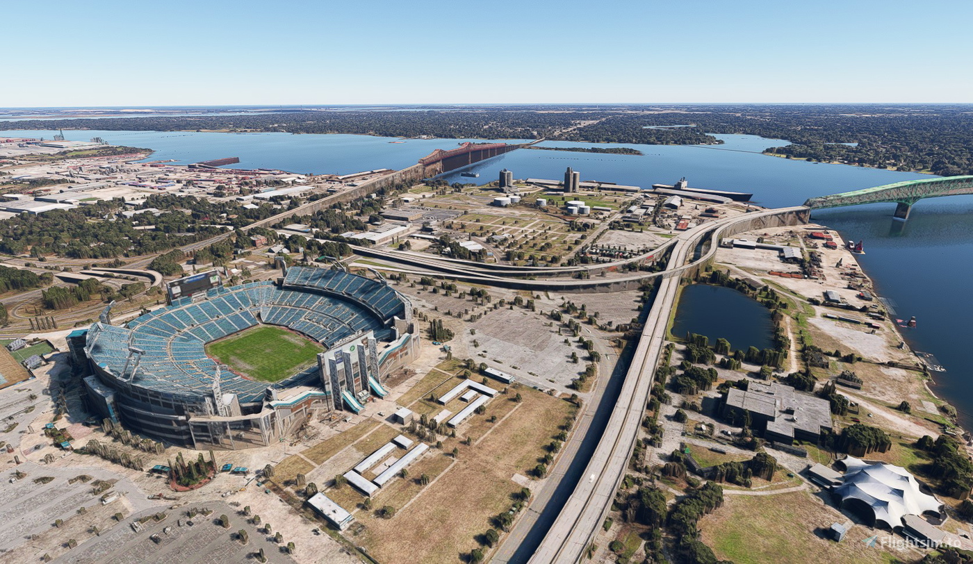 Jacksonville no tree for Microsoft Flight Simulator MSFS