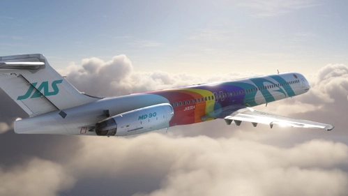JAS MD-90 Akira Kurosawa Rainbow #1  |  JA8004  |  +Cabin  |  Maddog X MD-88