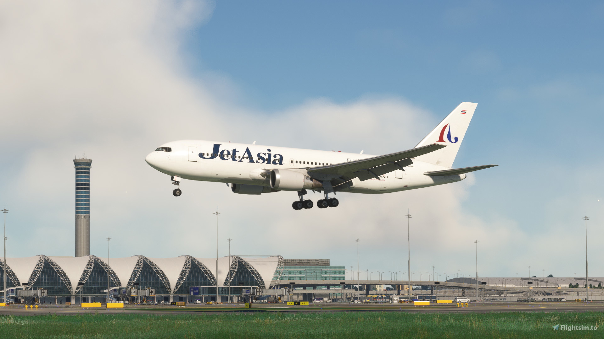 Jet Asia Airways 767-222 l HS-JAB + OC l RHDSimulations 767-200