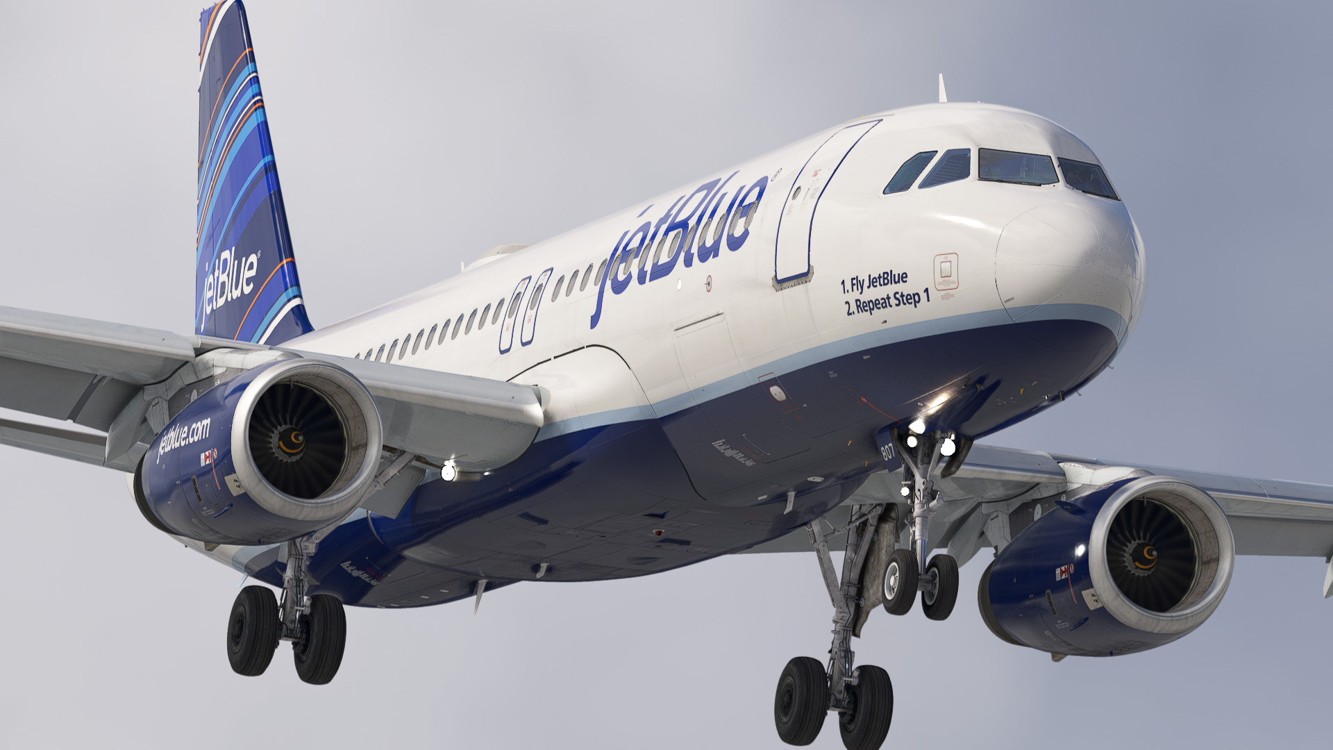 JetBlue 'Blue Bravest' FDNY | N615JB | w/Cabin | Fenix A320 V2 (8K