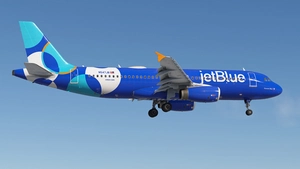 JetBlue 'Spotlight' New Livery | Pack | w/Cabin | Fenix A320 V2  thumbnail 3