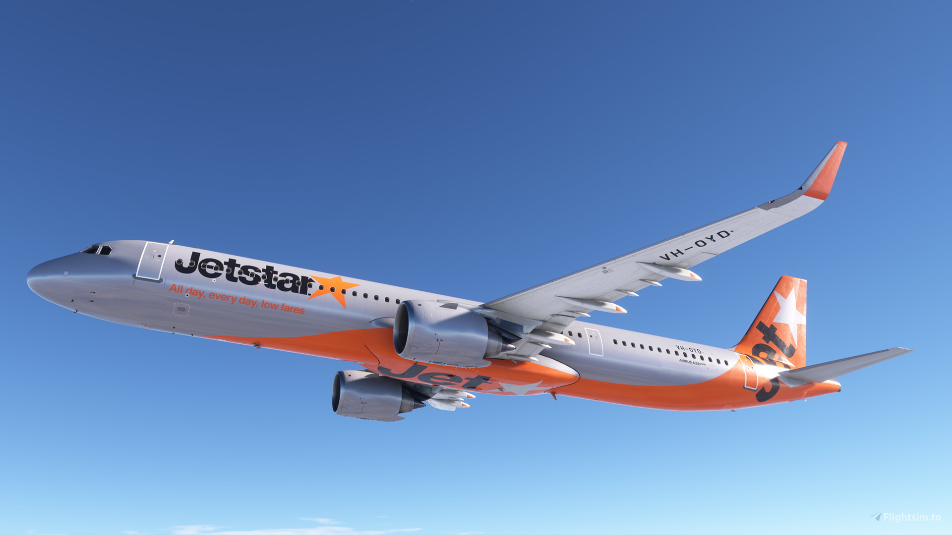 Jetstar Airbus A321-251NX(LR) VH-OYD for Microsoft Flight
