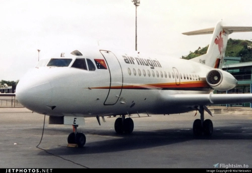 JF Fokker F28-1000 Air Niugini P2-ANE  livery