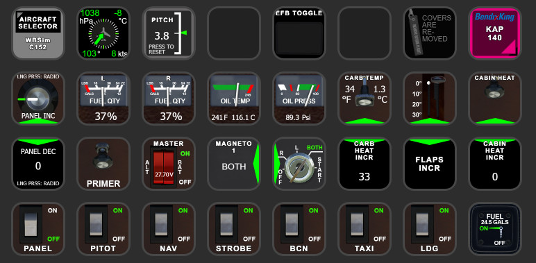 WBSim 152 StreamDeck XL profile & AAO Scripts - Image 1