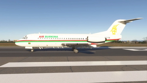 Just Flight F28-2000 Pro Air Burkina XT-TIB livery