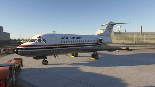 Just Flight F28-1000  Professional  Air Ivoire TU-TIM livery MSFS2024