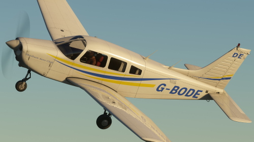 Just Flight PA28 Warrior Sherburn Aero Club G-BODE