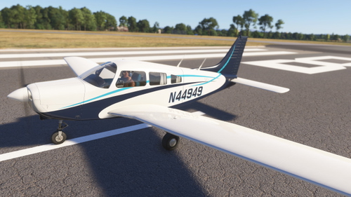 Just Flight Piper Warrior II N44949 livery request from DM for MSFS2020