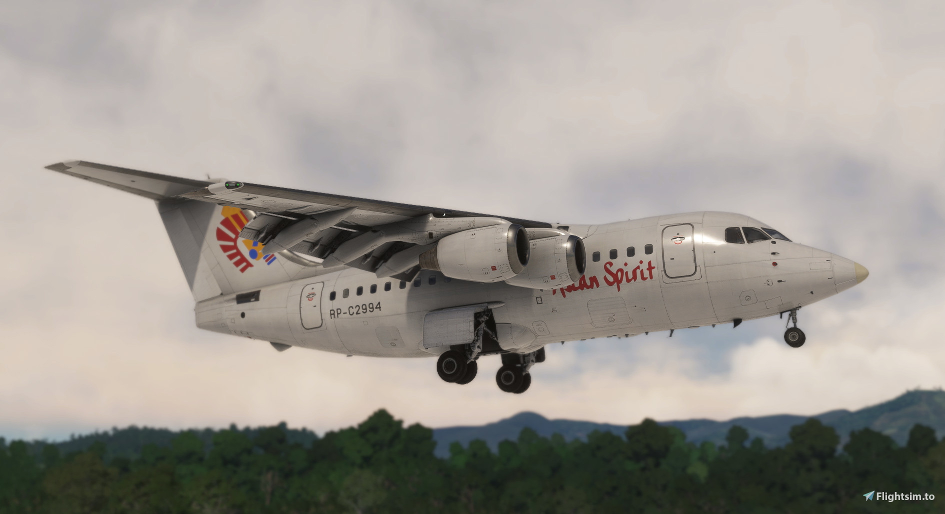 JustFlight Avro RJ 70 and RJ85 Asian Spirit Livery - MSFS Add-on ...