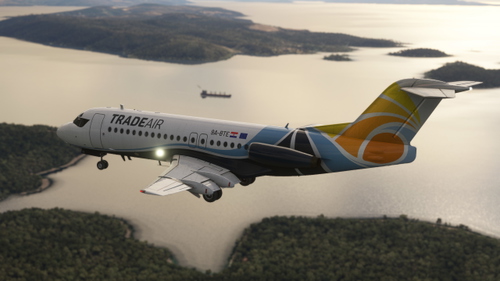 JustFlight Fokker 28 mk. 4000 Trade Air (Fictional)