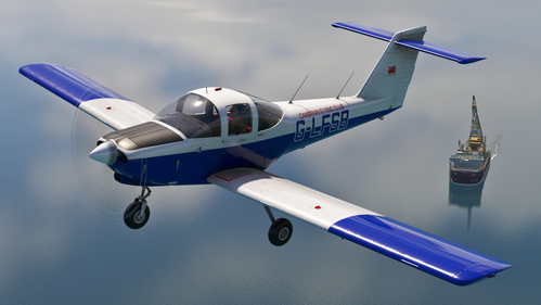 JustFlight PA-38 - G-LFSB