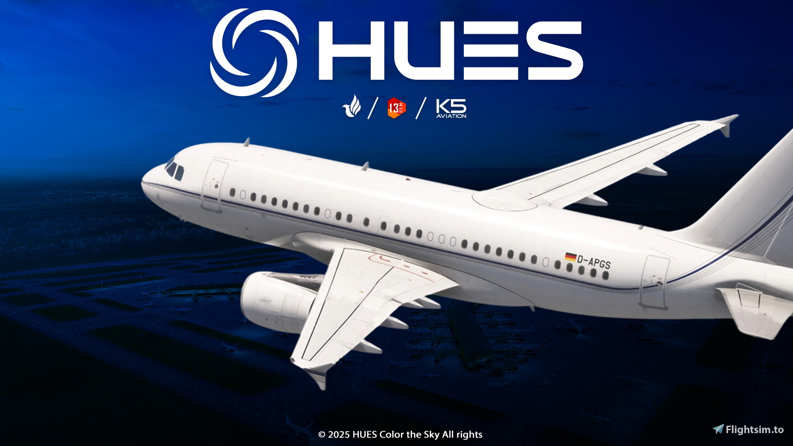 K5 Aviation D-APGS| Fenix A319 [8K+4K BFU] - Aircraft Liveries for