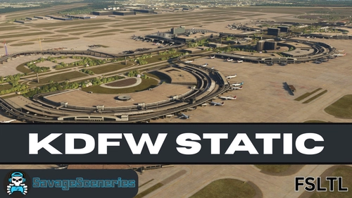 KDFW FSLTL Static Aircraft (ImagineSim)