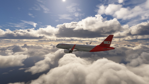 Ketchup Airlines A320 with Sharklets