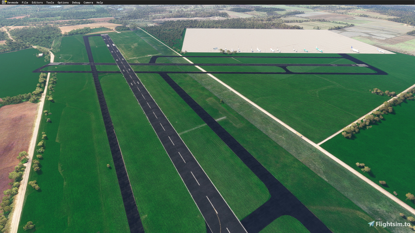 KGTR - Golden Triangle Regional Airport Expansion per Microsoft Flight ...