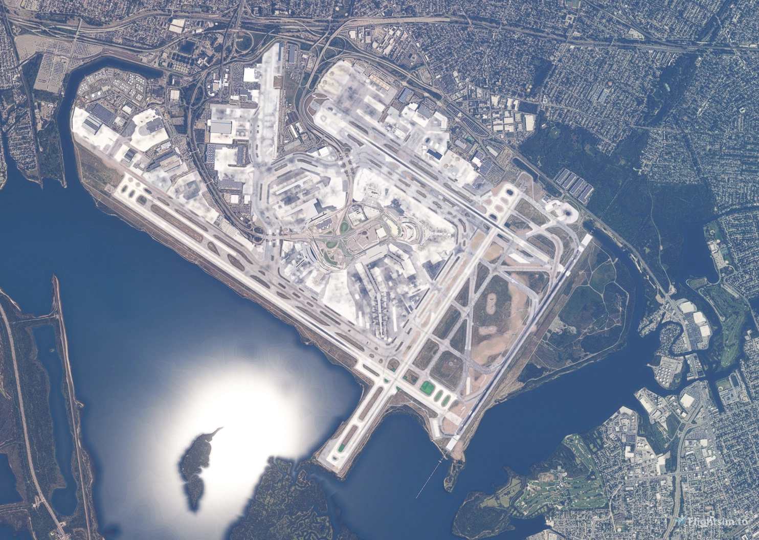 KJFK inibuilds New York JFK Airport 2020 Terrain fix - Image 1