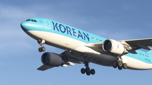 Korean Air A330-200 HL8227 [Metallic Blue | New CI | Detailed Cabin] thumbnail 1