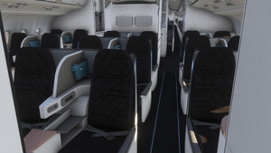 Korean Air A330-200 HL8227 [Metallic Blue | New CI | Detailed Cabin] thumbnail 5