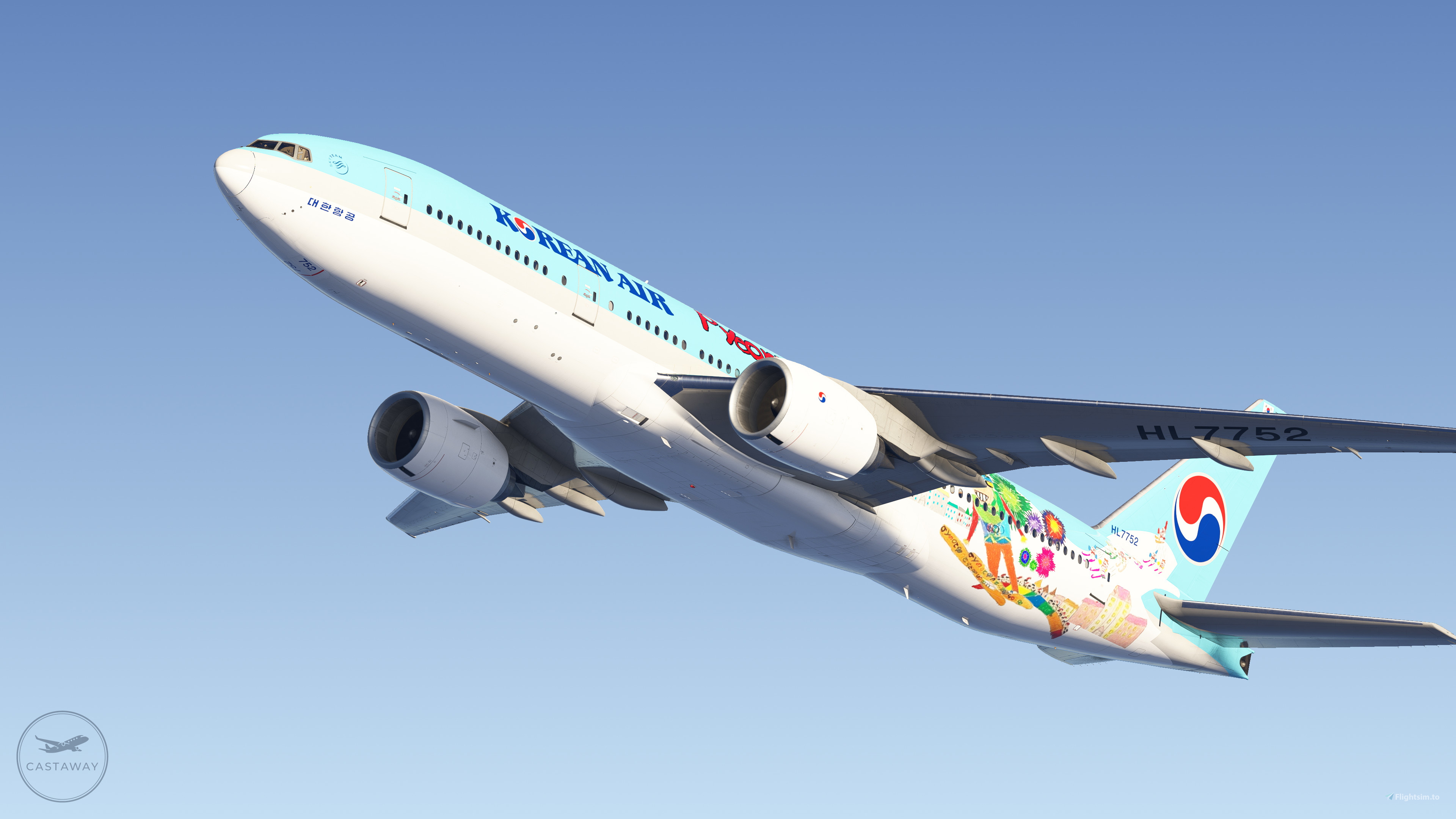 特注品 1/144 大韓航空 Korean Air B777-200ER Korean Air Fleet Pack (w/ Custom Cabin) [Boeing 777-200ER] for