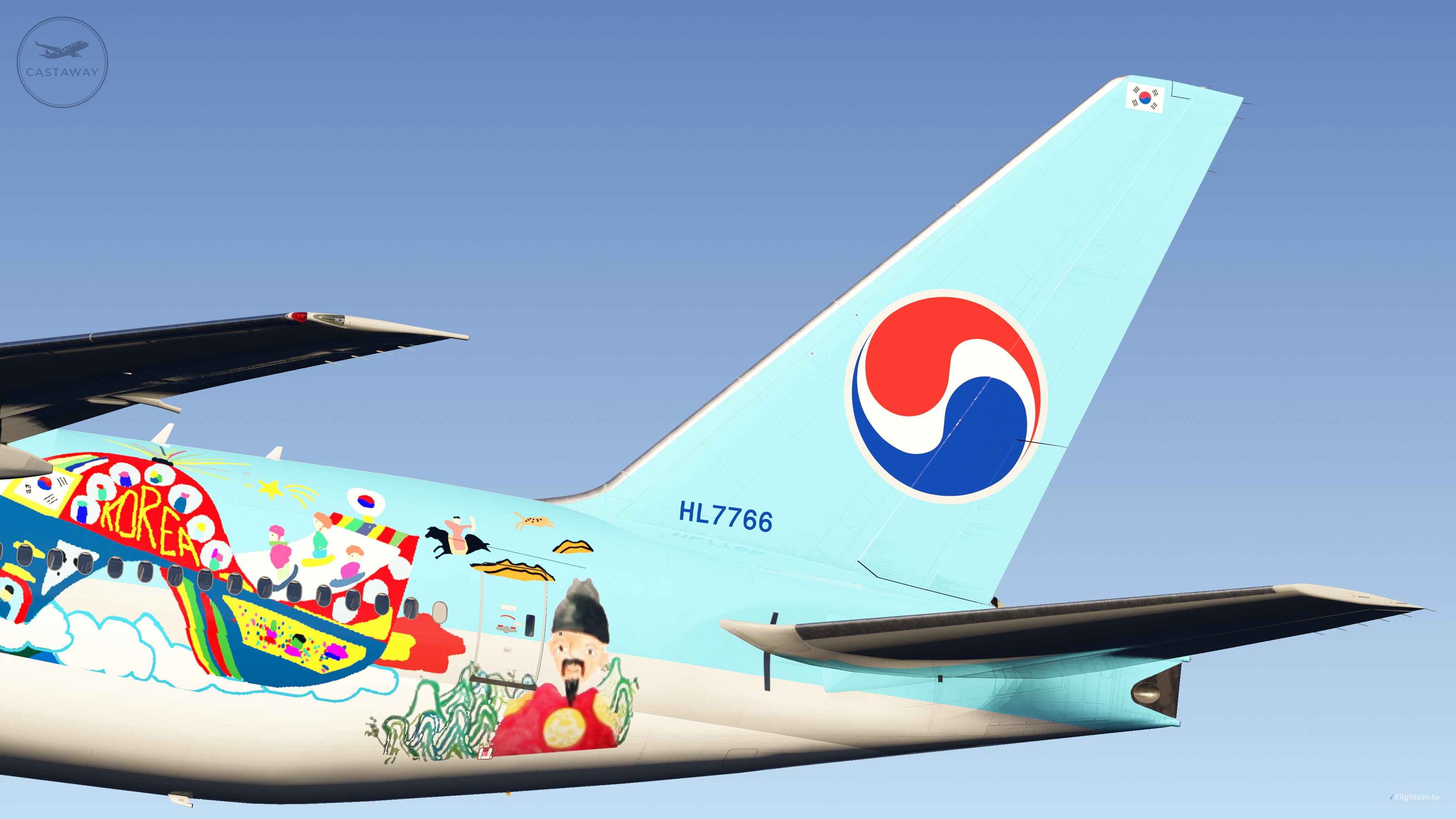 Korean Air Fleet Pack (w/ Custom Cabin) [Boeing 777-200ER] for