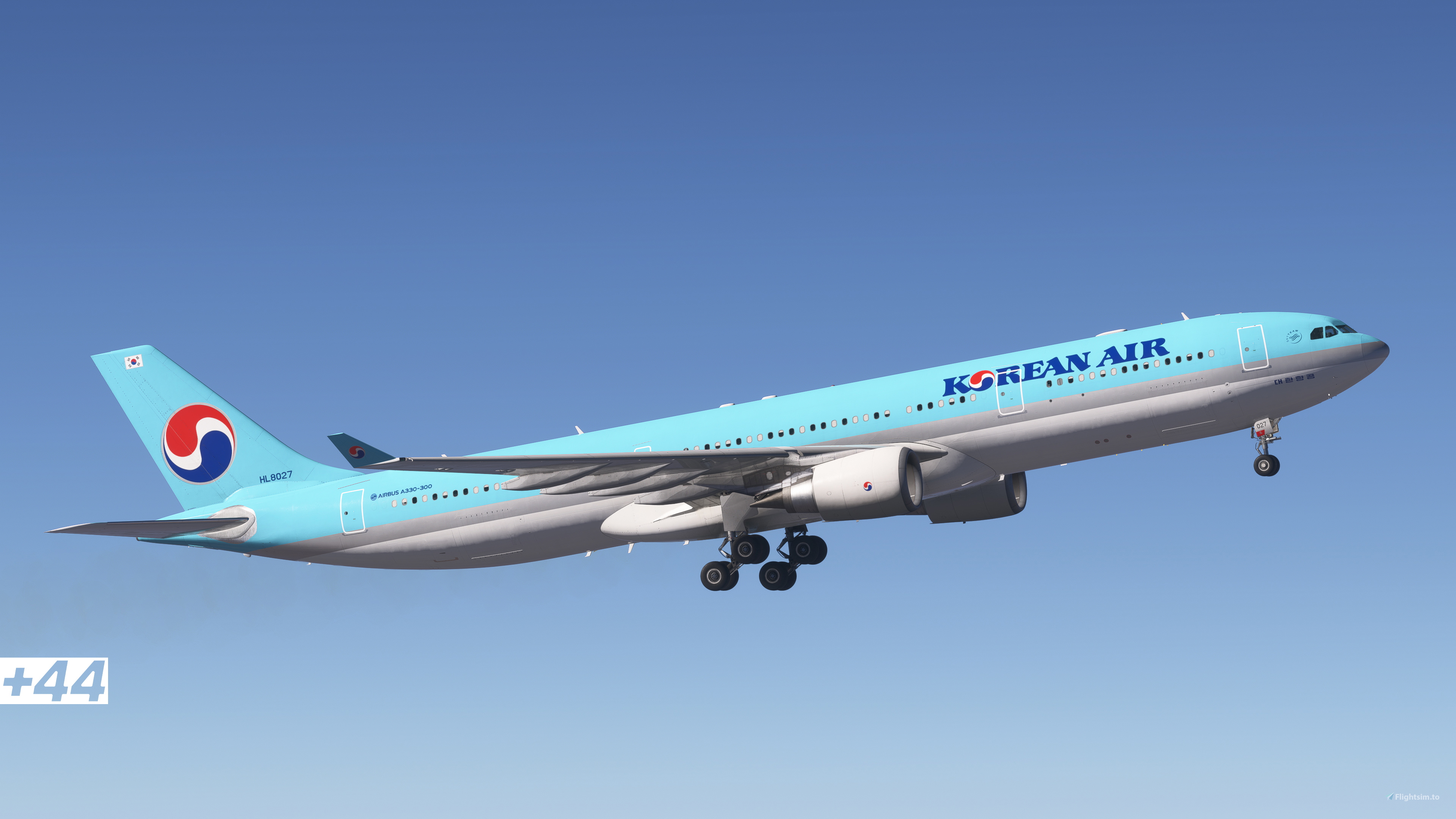 Korean AirのA330-300モデル・ステッカー 1/144 Scale Decal Korean Air A300-B