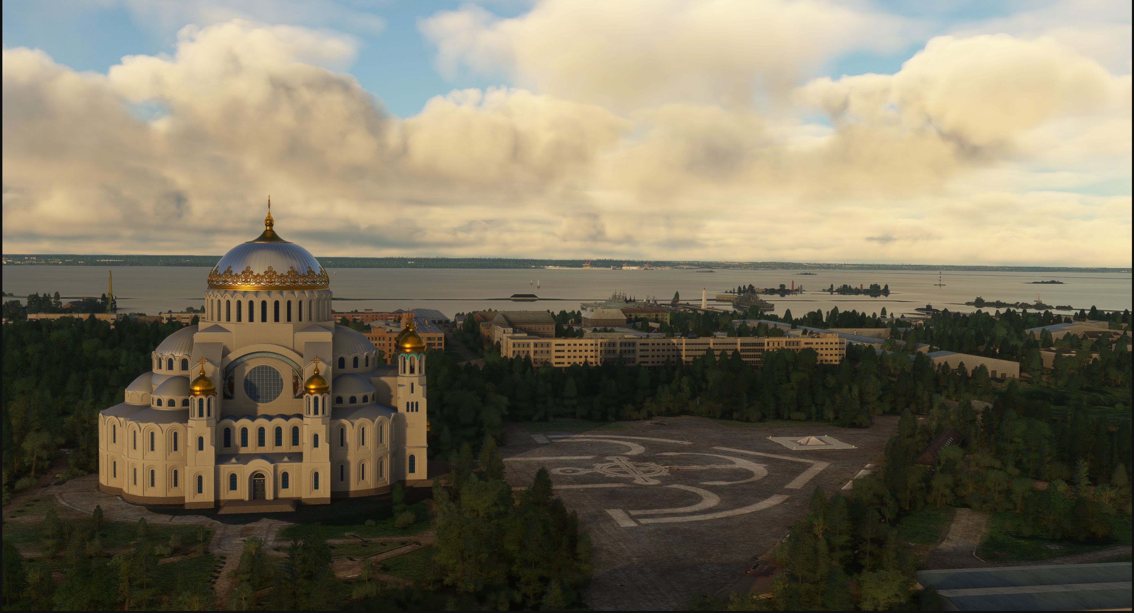 Landmarks of Saint-Petersburg and ULLY airfield and ULLQ helipad - Image 1