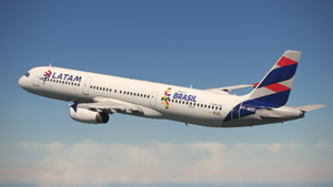 LATAM Airlines Brasil PT-MXD [8K+4K] w/Cabin | Fenix A321 IAE thumbnail 5