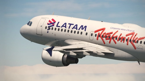 LATAM Airlines "Rock in Rio" PR-MYM [8K+4K] w/Cabin | Fenix A319 CFM