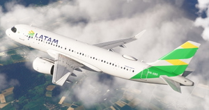 Latam Brasil - PR-XBG  Verde Amarelo| IniBuids A320neo | 4K w/Cabin thumbnail 7