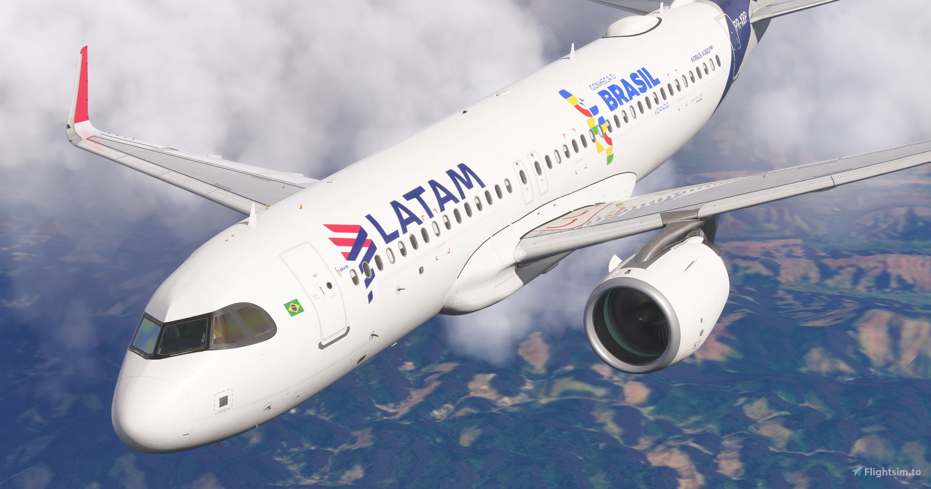 Latam Brasil - PR-XBP Conheça o Brasil Voando | IniBuids A320neo